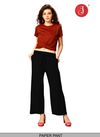 Black Colour Latest Fancy Stylish Party Wear Premium Quality Paper Pant Collection 1009